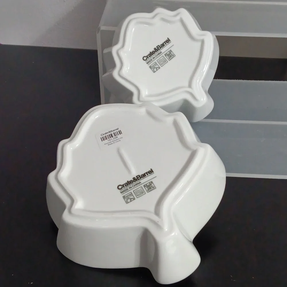 Crate&Barrel Artichoke Dish Set & Oil/VInegar